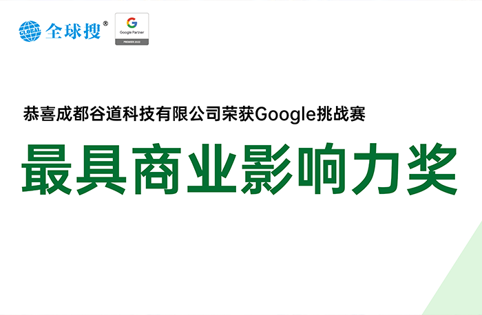 创贸集团荣获Google合作伙伴挑战赛**商业影响力奖!